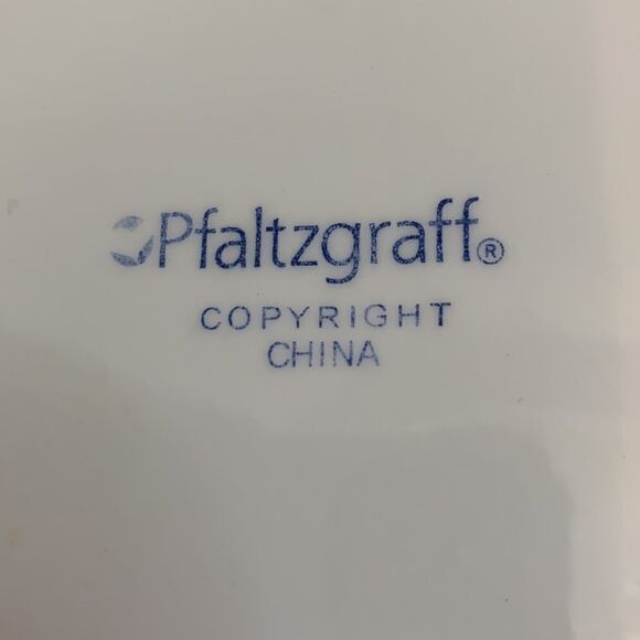 Pfaltzgraff Polar Bears Christmas Holiday Serving Platter Red Green 13 Inch Long - Picture 4 of 5